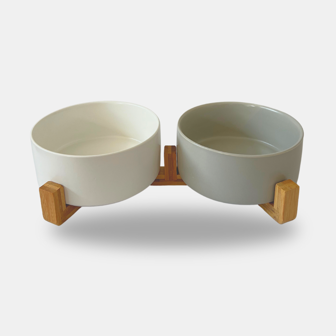 comedero ceramico dos colores