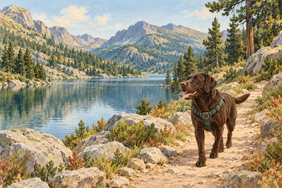 Ilustración de ambiente para descubrir planes con perro