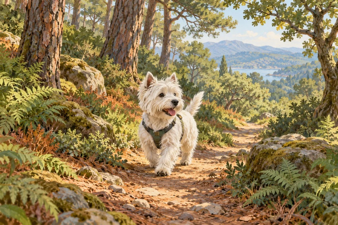 Ilustración de ambiente para planes con perro