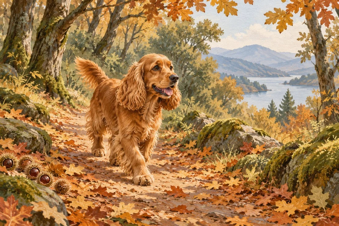 Ilustración de ambiente para un plan con perro